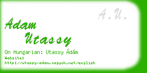 adam utassy business card